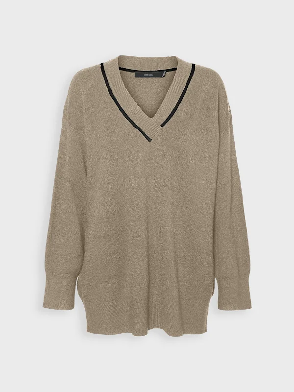 Γυναικεία μπλούζα πλεκτή VMSABA LS V-NECK LONG PULLOVER 10314227 | 10314227 Seamless Knit Pullover Γυναικεία μπλούζα πλεκτή VMSABA LS V-NECK LONG PULLOVER 10314227 | 10314227 Seamless Knit Pullover