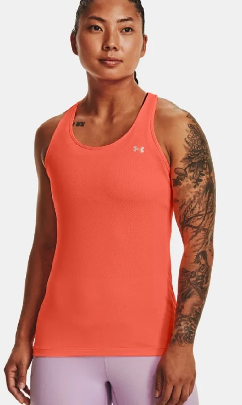 Under Armour Women's Fitted Racerback Tank Top, Crvena, XS workout tank top