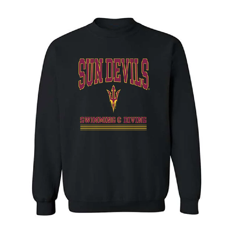 Arizona State - NCAA Women's Swimming & Diving : Kaelia Hughes - Classic Fashion Shersey Crewneck Sweatshirt Hoodie with Front Slit Layering Stylish Arizona State - NCAA Women's Swimming & Diving : Kaelia Hughes - Classic Fashion Shersey Crewneck Sweatshirt Hoodie with Front Slit Layering Stylish