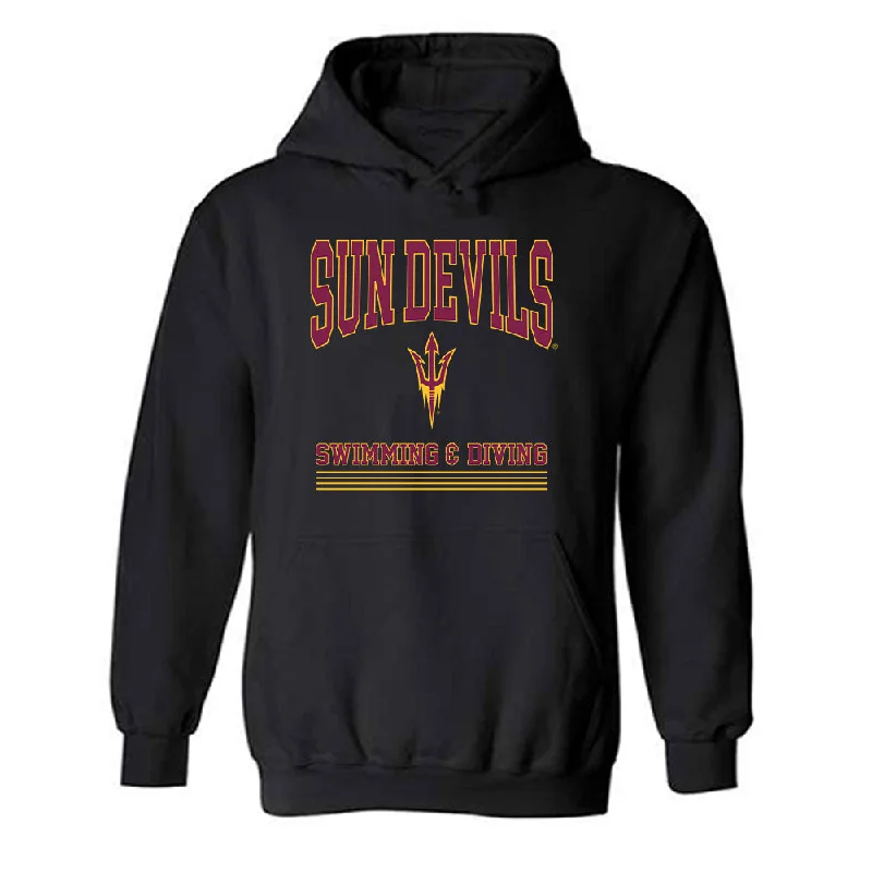 Arizona State - NCAA Women's Swimming & Diving : Ariel Beltran - Classic Fashion Shersey Hooded Sweatshirt Hoodie with High-Low Hem Asymmetrical Trendy Arizona State - NCAA Women's Swimming & Diving : Ariel Beltran - Classic Fashion Shersey Hooded Sweatshirt Hoodie with High-Low Hem Asymmetrical Trendy
