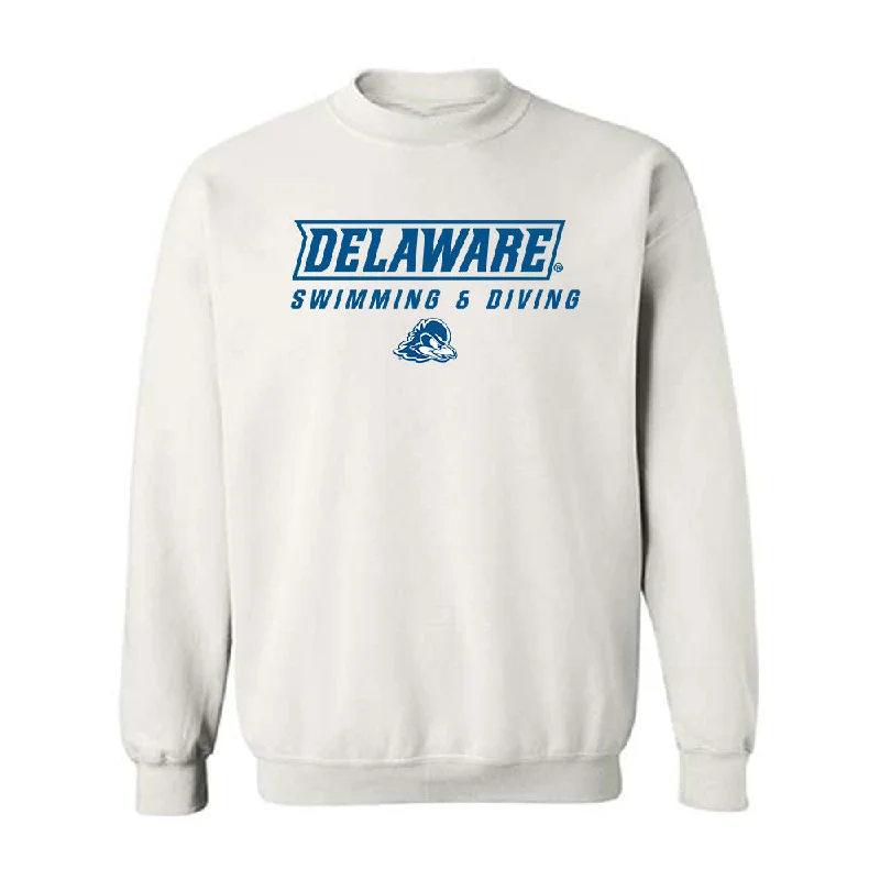 Delaware - NCAA Women's Swimming & Diving : Brenna Ross - Classic Shersey Crewneck Sweatshirt Hoodie with Zipper Placket Modern Functional Delaware - NCAA Women's Swimming & Diving : Brenna Ross - Classic Shersey Crewneck Sweatshirt Hoodie with Zipper Placket Modern Functional