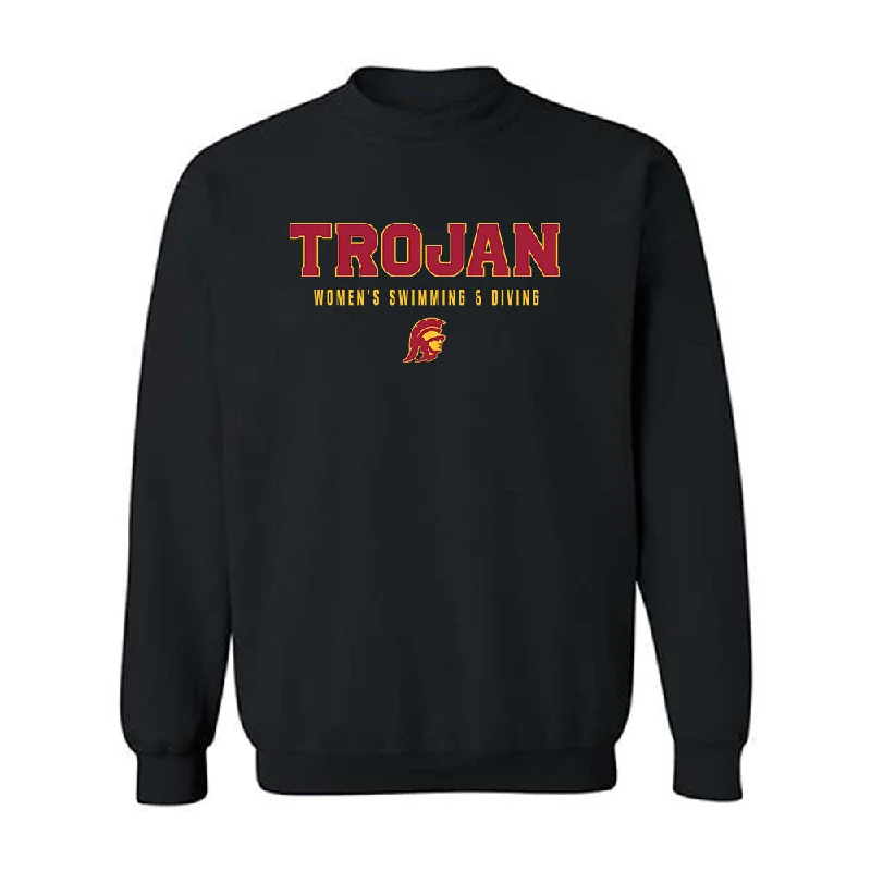 USC - NCAA Women's Swimming & Diving : Vasilissa Buinaia - Crewneck Sweatshirt Hoodie with Half-Zip Sporty Casual USC - NCAA Women's Swimming & Diving : Vasilissa Buinaia - Crewneck Sweatshirt Hoodie with Half-Zip Sporty Casual