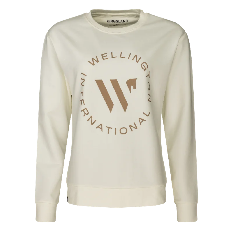 Wellington International Ladies Light Sweatshirt Round Neck Hoodie with Mesh Breathable Sporty