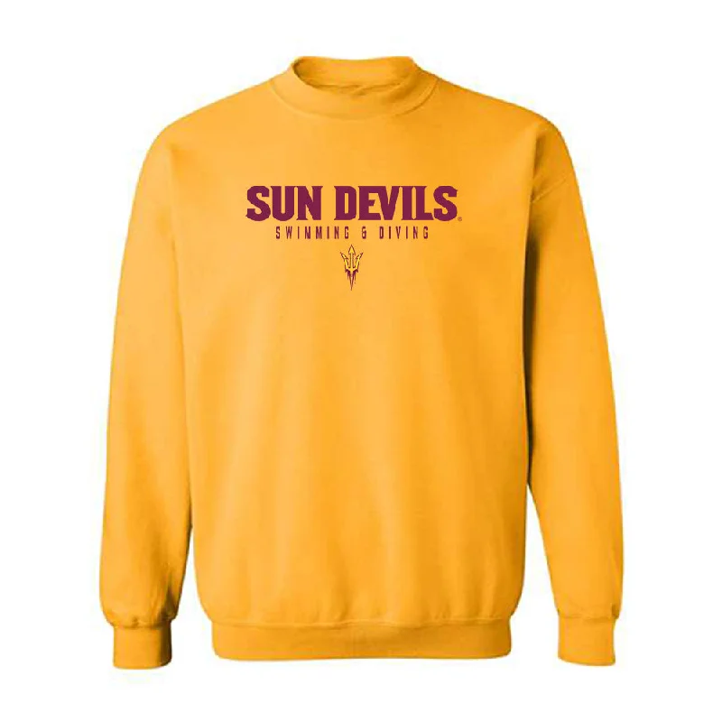 Arizona State - NCAA Women's Swimming & Diving : Ariel Beltran - Classic Shersey Crewneck Sweatshirt Hoodie with Hem Lace Feminine Delicate Arizona State - NCAA Women's Swimming & Diving : Ariel Beltran - Classic Shersey Crewneck Sweatshirt Hoodie with Hem Lace Feminine Delicate