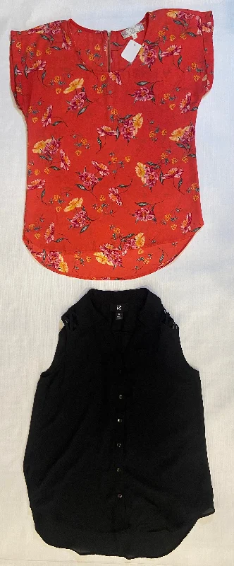 Lot of 2- Pink Rose & IZ Byer Women Dress Shirts Size Small Halter Neckline Beach