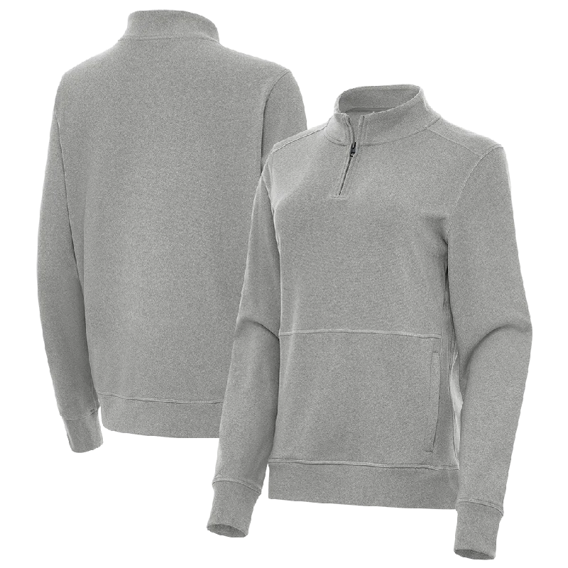 Antigua: Women's Essentials 1/4 Zip Fleece Pullover - Crush 105377 Cap Sleeve Casual Antigua: Women's Essentials 1/4 Zip Fleece Pullover - Crush 105377 Cap Sleeve Casual