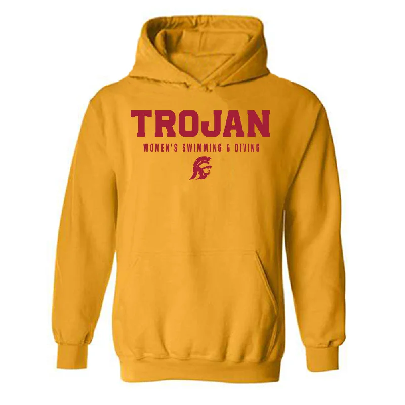 USC - NCAA Women's Swimming & Diving : Vasilissa Buinaia - Hooded Sweatshirt Hoodie with Double Zipper Versatile Adjustable USC - NCAA Women's Swimming & Diving : Vasilissa Buinaia - Hooded Sweatshirt Hoodie with Double Zipper Versatile Adjustable