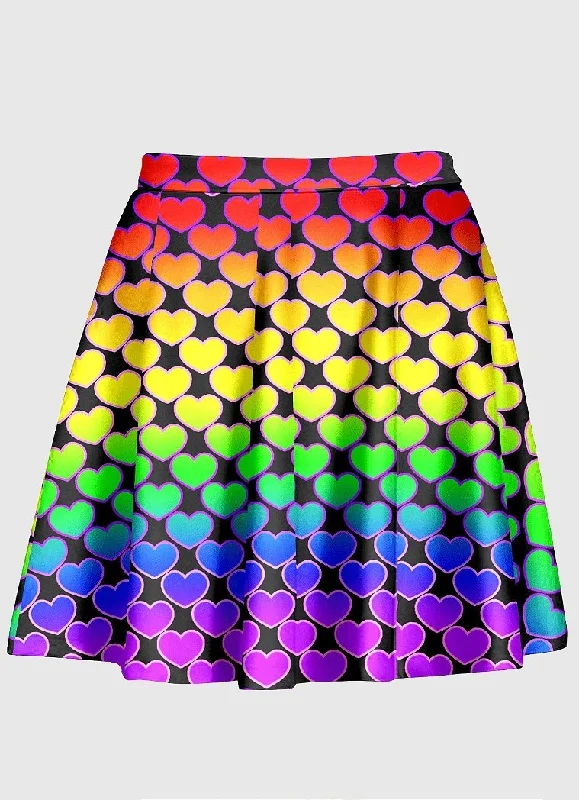 Rainbow Skirt pleated skirt texture