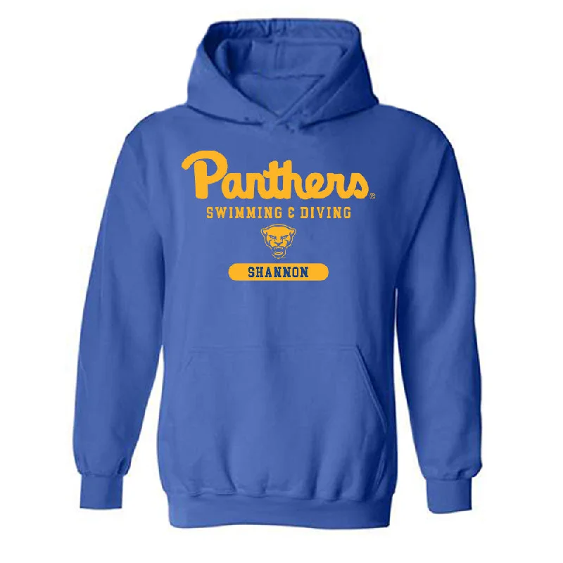 Pittsburgh - NCAA Women's Swimming & Diving : Kimmy Shannon - Classic Shersey Hooded Sweatshirt Hoodie with Button Classic Timeless Pittsburgh - NCAA Women's Swimming & Diving : Kimmy Shannon - Classic Shersey Hooded Sweatshirt Hoodie with Button Classic Timeless