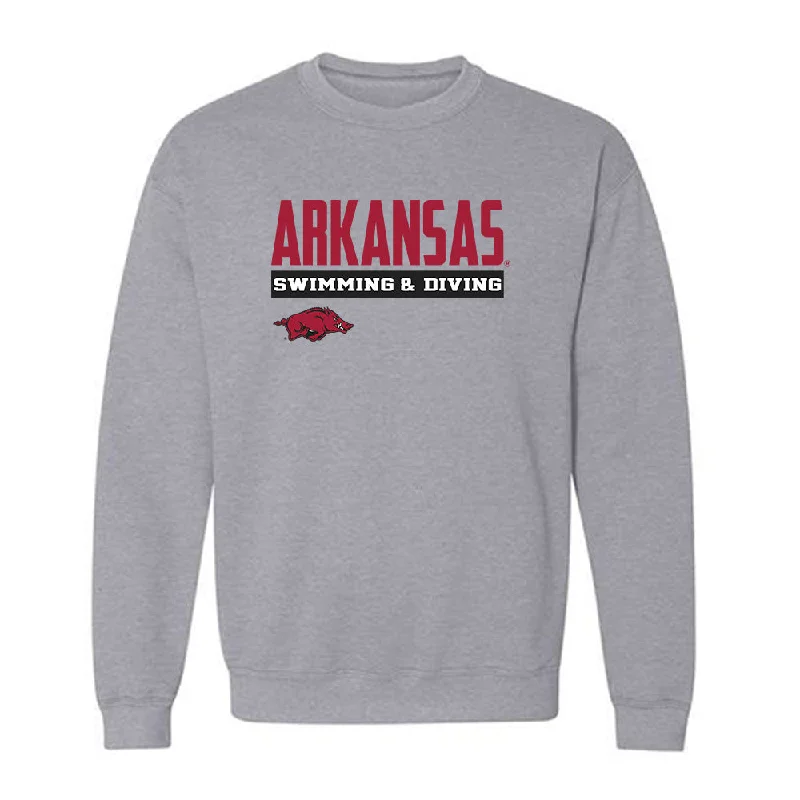 Arkansas - NCAA Women's Swimming & Diving : Delaney Harrison - Classic Fashion Shersey Crewneck Sweatshirt Hoodie with Patch Decorative Personalized Arkansas - NCAA Women's Swimming & Diving : Delaney Harrison - Classic Fashion Shersey Crewneck Sweatshirt Hoodie with Patch Decorative Personalized