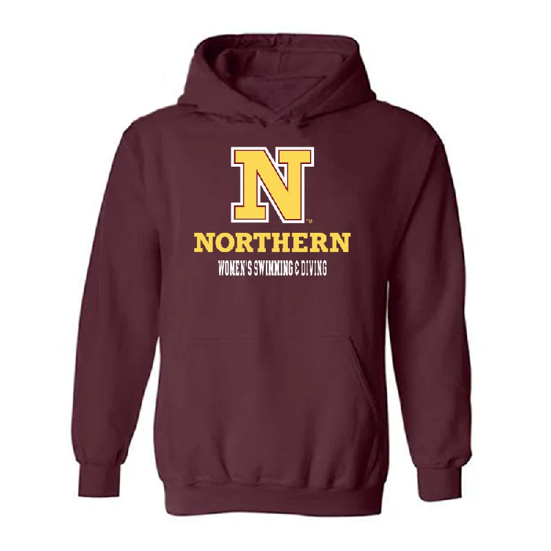 NSU - NCAA Women's Swimming & Diving : Abbegael Nynas - Classic Shersey Hooded Sweatshirt Hoodie with Hem Elastic Stretchable Comfortable NSU - NCAA Women's Swimming & Diving : Abbegael Nynas - Classic Shersey Hooded Sweatshirt Hoodie with Hem Elastic Stretchable Comfortable
