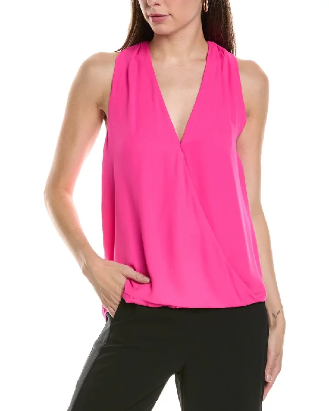 Krisa Surplice Tank fitted tank top