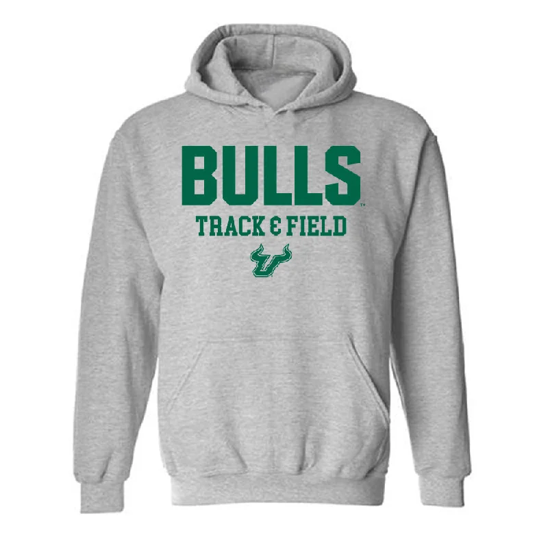 USF - NCAA Women's Track & Field : Tristen Evatt - Classic Shersey Hooded Sweatshirt Hoodie with Pastel Soft Subtle