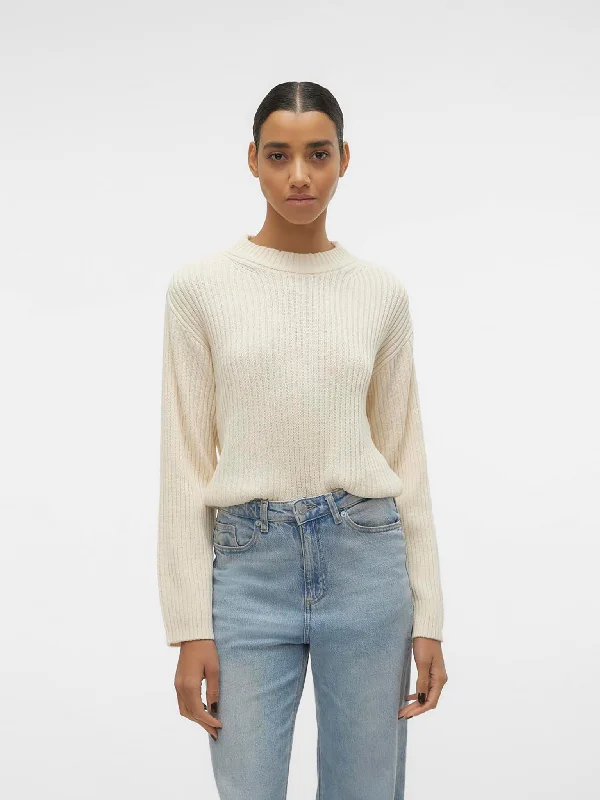 Γυναικεία μπλούζα πλεκτή VMHILDE LS O-NECK SHORT PULLOVER NOOS 10300326 | 10300326 Boat Neck Sweater Γυναικεία μπλούζα πλεκτή VMHILDE LS O-NECK SHORT PULLOVER NOOS 10300326 | 10300326 Boat Neck Sweater