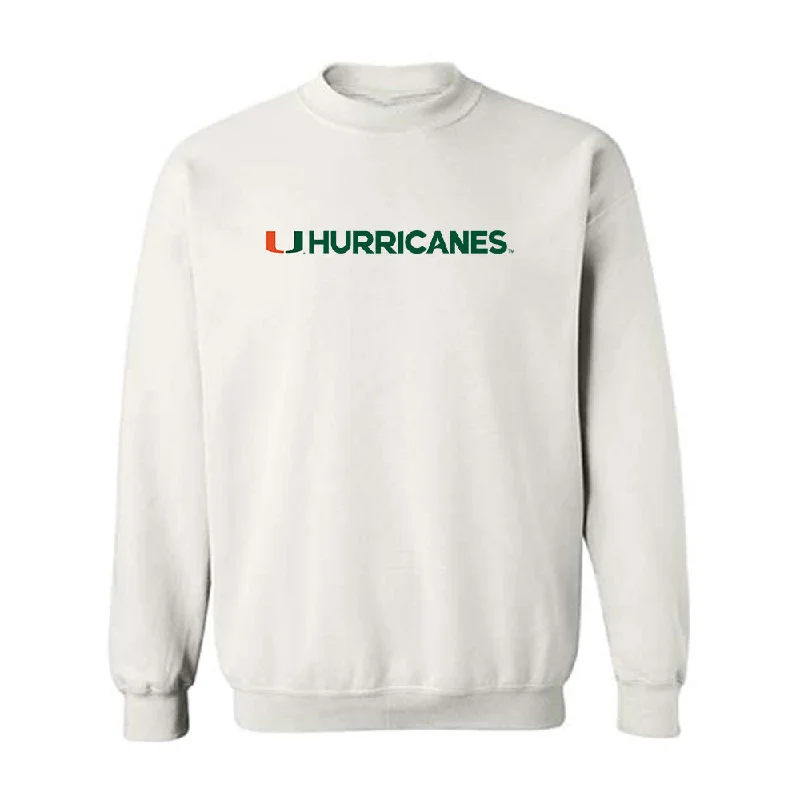Miami - NCAA Women's Swimming & Diving : Ashlyn Massey - Classic Shersey Crewneck Sweatshirt Hoodie with Mock Neck Collared Structured Miami - NCAA Women's Swimming & Diving : Ashlyn Massey - Classic Shersey Crewneck Sweatshirt Hoodie with Mock Neck Collared Structured