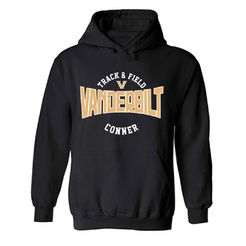 Vanderbilt - NCAA Women's Track & Field : Kenyah Conner - Classic Fashion Shersey Hooded Sweatshirt Hoodie with Velcro Closure Adjustable Secure