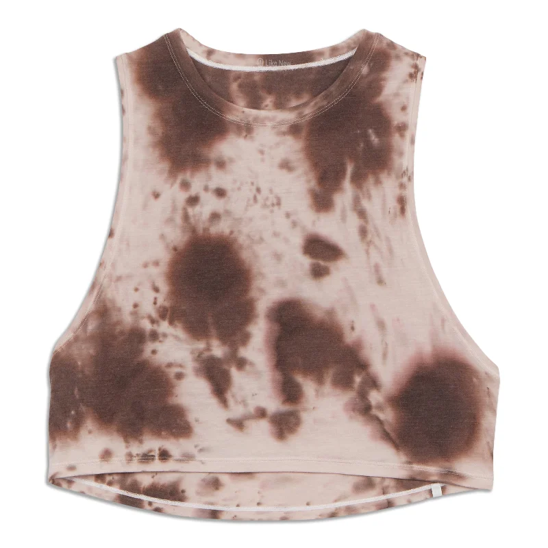 Cut Back Crop Tank Top - Resale striped tank top