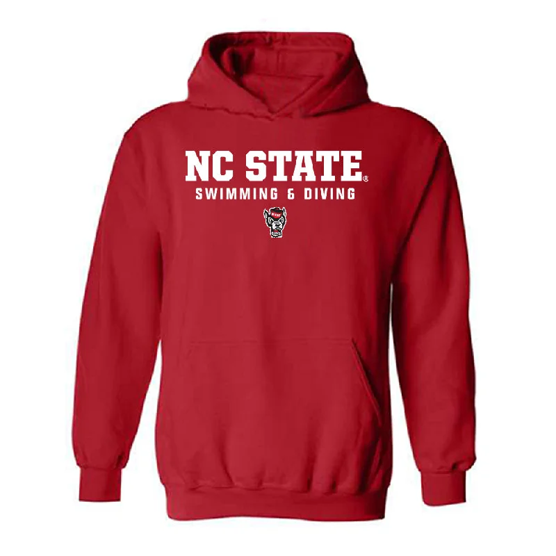 NC State - NCAA Women's Swimming & Diving : Kennedy Noble - Classic Shersey Hooded Sweatshirt Hoodie with Drop Shoulder Relaxed Streetwear NC State - NCAA Women's Swimming & Diving : Kennedy Noble - Classic Shersey Hooded Sweatshirt Hoodie with Drop Shoulder Relaxed Streetwear