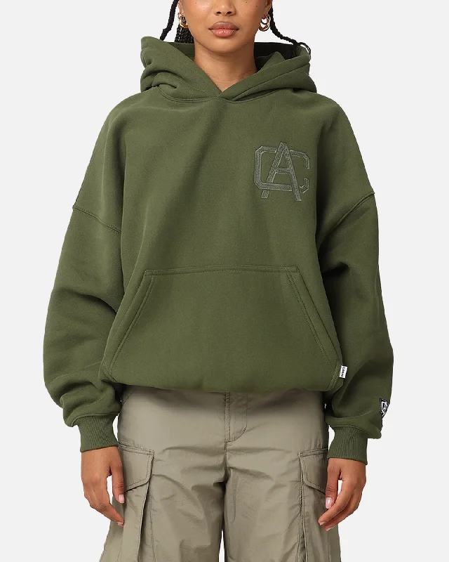 Carre Academy V2 Oversized Hoodie Forest Green Hoodie with High-Low Hem Asymmetrical Trendy