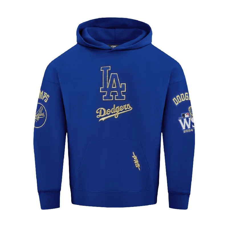 Los Angeles Dodgers World Series Champions 2024 Hoodie -Mens Hoodie with Ribbed Neckline Snug Warm