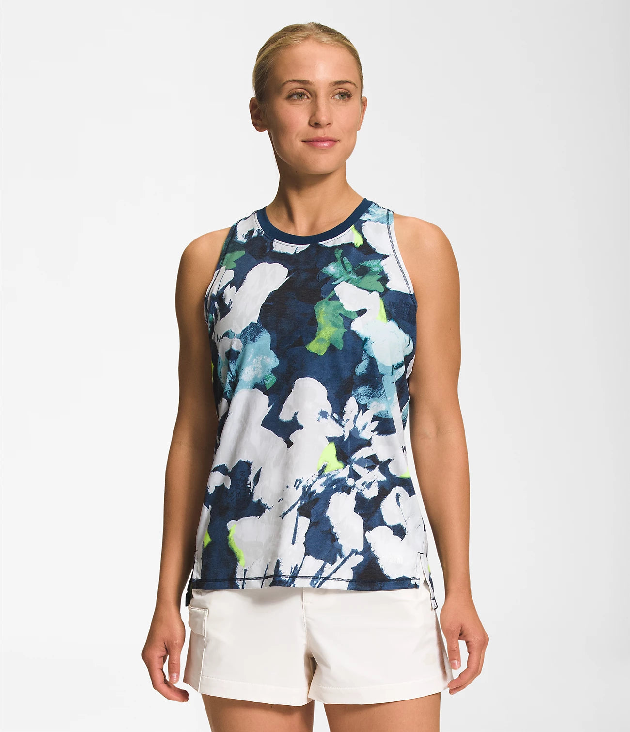 The North Face Women's Dawndream Standard Tank Floral sage tank top