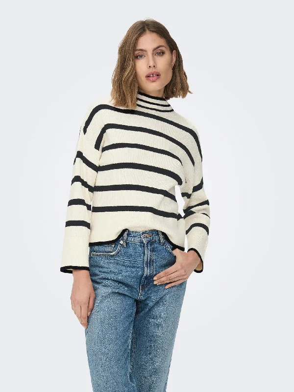 Γυναικεία μπλούζα πλεκτή ONLIBI L/S HIGHNECK PULLOVER 15259096 | 15259096 Ruffle Neck Pullover Γυναικεία μπλούζα πλεκτή ONLIBI L/S HIGHNECK PULLOVER 15259096 | 15259096 Ruffle Neck Pullover