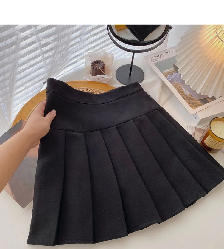 Korean fashionable and versatile A-shaped high waist skirt 5588 pleated skirt texture Korean fashionable and versatile A-shaped high waist skirt 5588 pleated skirt texture