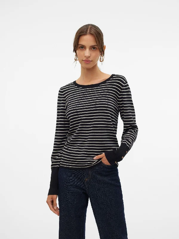 Γυναικεία μπλούζα ριγέ VMDORY LS O-NECK BUTTON PULLOVER GA NOOS 10309308 | 10309308 Shawl Collar Sweater Γυναικεία μπλούζα ριγέ VMDORY LS O-NECK BUTTON PULLOVER GA NOOS 10309308 | 10309308 Shawl Collar Sweater