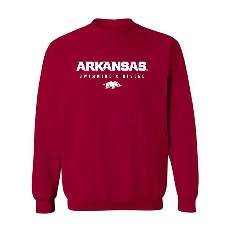 Arkansas - NCAA Women's Swimming & Diving : Claire Rumzie - Classic Shersey Crewneck Sweatshirt Hoodie with Lace Feminine Delicate Arkansas - NCAA Women's Swimming & Diving : Claire Rumzie - Classic Shersey Crewneck Sweatshirt Hoodie with Lace Feminine Delicate