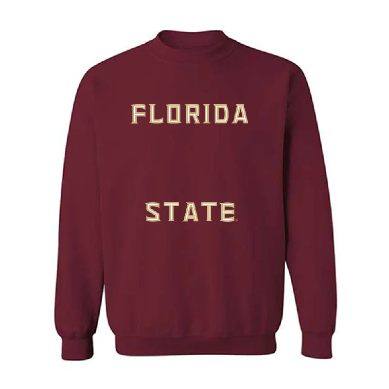 FSU - NCAA Women's Swimming & Diving : Arianna Ottavianelli - Replica Shersey Crewneck Sweatshirt Hoodie with High Neck Warm Protective FSU - NCAA Women's Swimming & Diving : Arianna Ottavianelli - Replica Shersey Crewneck Sweatshirt Hoodie with High Neck Warm Protective