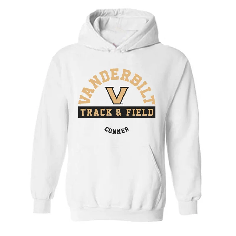 Vanderbilt - NCAA Women's Track & Field : Kenyah Conner - Classic Fashion Shersey Hooded Sweatshirt Hoodie with Hem Ribbing Snug Secure