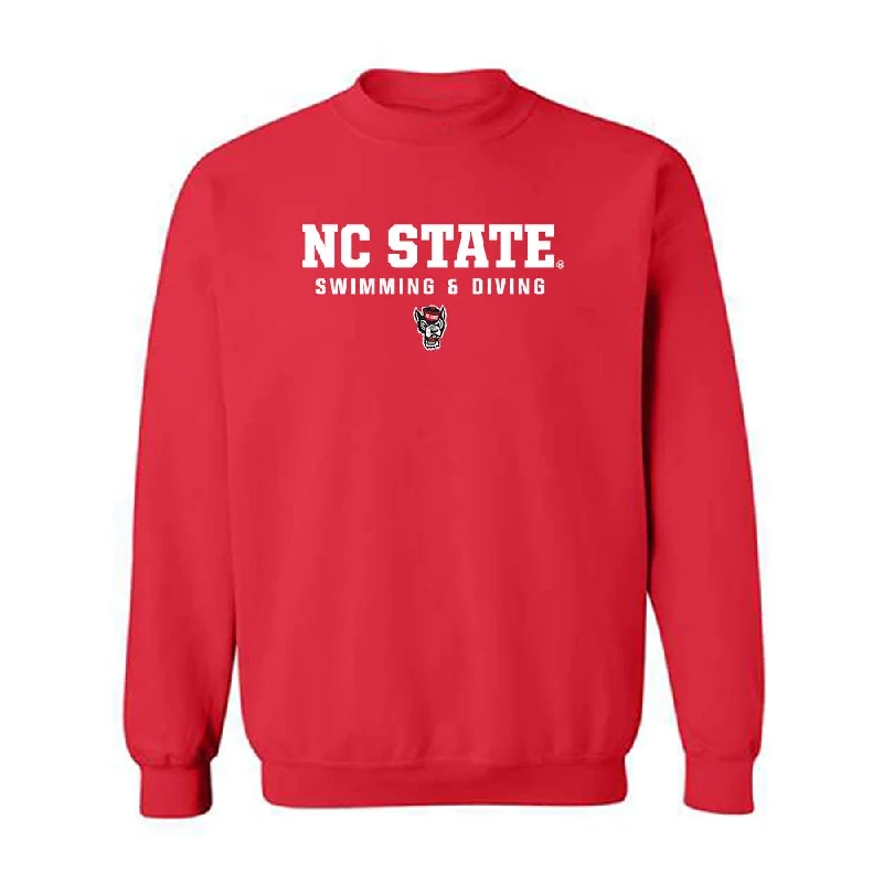 NC State - NCAA Women's Swimming & Diving : Kennedy Noble - Classic Shersey Crewneck Sweatshirt Hoodie with Cropped Fit Short Trendy NC State - NCAA Women's Swimming & Diving : Kennedy Noble - Classic Shersey Crewneck Sweatshirt Hoodie with Cropped Fit Short Trendy