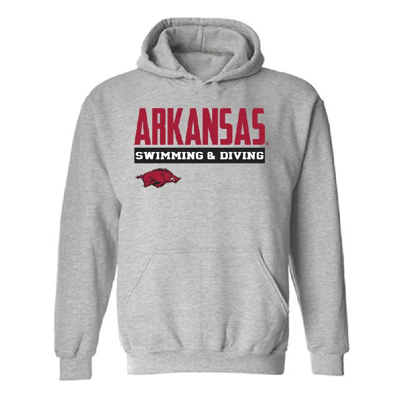 Arkansas - NCAA Women's Swimming & Diving : Holly Robinson - Classic Fashion Shersey Hooded Sweatshirt Hoodie with Patch Decorative Personalized