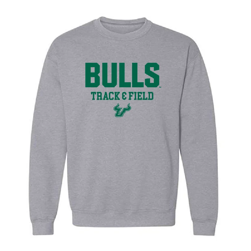 USF - NCAA Women's Track & Field : Tristen Evatt - Classic Shersey Crewneck Sweatshirt Hoodie with Rhinestones Sparkly Elegant