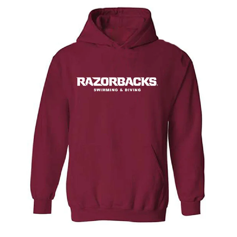 Arkansas - NCAA Women's Swimming & Diving : Holly Robinson - Classic Shersey Hooded Sweatshirt Hoodie with Ribbed Cuffs Snug Fit Comfort