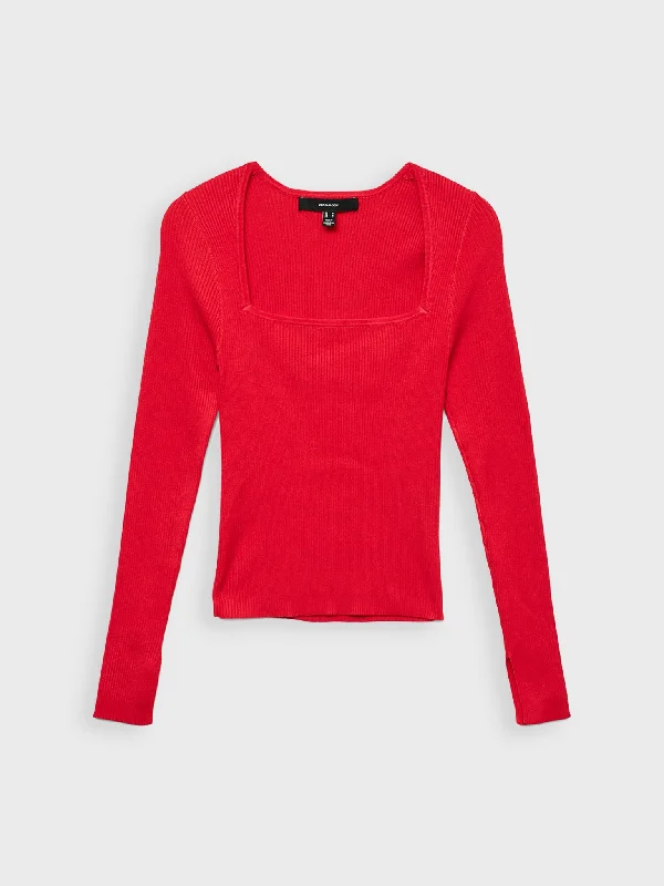 Γυναικεία μπλούζα πλεκτή VMAURA LS SQUARENECK PULLOVER 10329725 | 10329725 Open Front Cardigan Γυναικεία μπλούζα πλεκτή VMAURA LS SQUARENECK PULLOVER 10329725 | 10329725 Open Front Cardigan