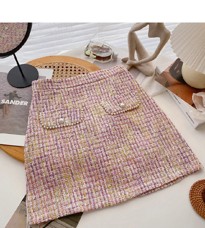 Korean version of A-shaped skirt with thin, fragrant style and tweed 5616 corduroy skirt durable Korean version of A-shaped skirt with thin, fragrant style and tweed 5616 corduroy skirt durable