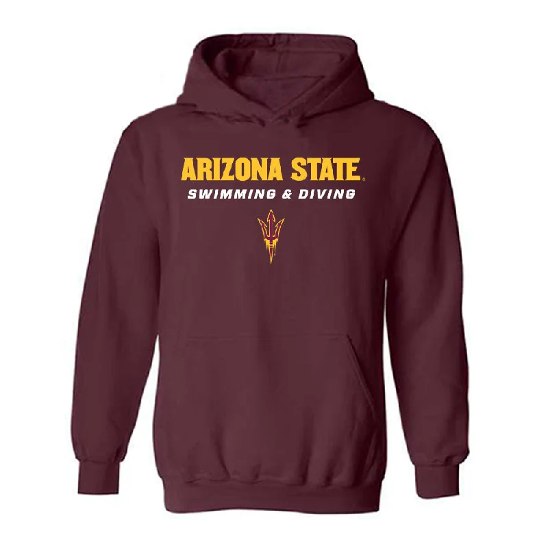 Arizona State - NCAA Women's Swimming & Diving : Ariel Beltran - Classic Shersey Hooded Sweatshirt Hooded Sweatshirt Casual Wear Street Style Arizona State - NCAA Women's Swimming & Diving : Ariel Beltran - Classic Shersey Hooded Sweatshirt Hooded Sweatshirt Casual Wear Street Style