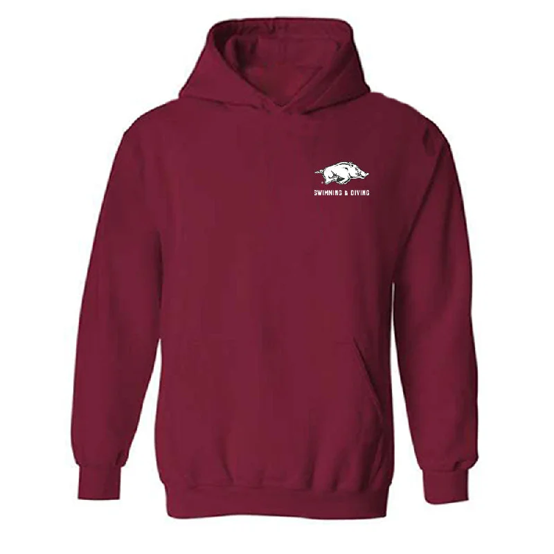 Arkansas - NCAA Women's Swimming & Diving : Holly Robinson - Classic Shersey Hooded Sweatshirt Zip Hoodie Drawstring Kangaroo Pocket