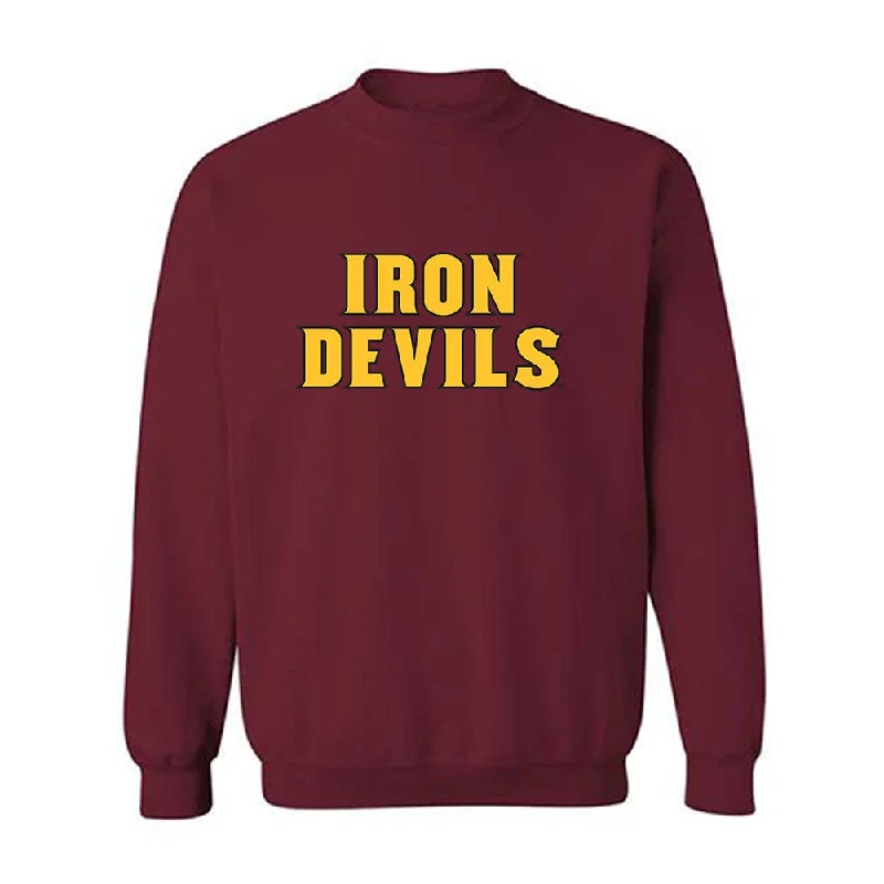 Arizona State - NCAA Women's Swimming & Diving : Ariel Beltran - Replica Shersey Crewneck Sweatshirt Hoodie with Hem Fringe Bohemian Relaxed Arizona State - NCAA Women's Swimming & Diving : Ariel Beltran - Replica Shersey Crewneck Sweatshirt Hoodie with Hem Fringe Bohemian Relaxed