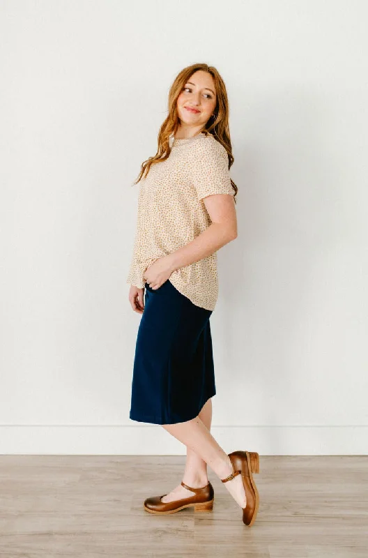 Jasmine Skirt Navy chiffon skirt airy