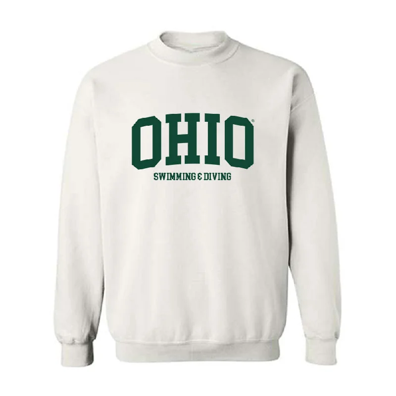 Ohio - NCAA Women's Swimming & Diving : Sofia Matern - Classic Shersey Crewneck Sweatshirt Hoodie with Pattern Geometric Abstract