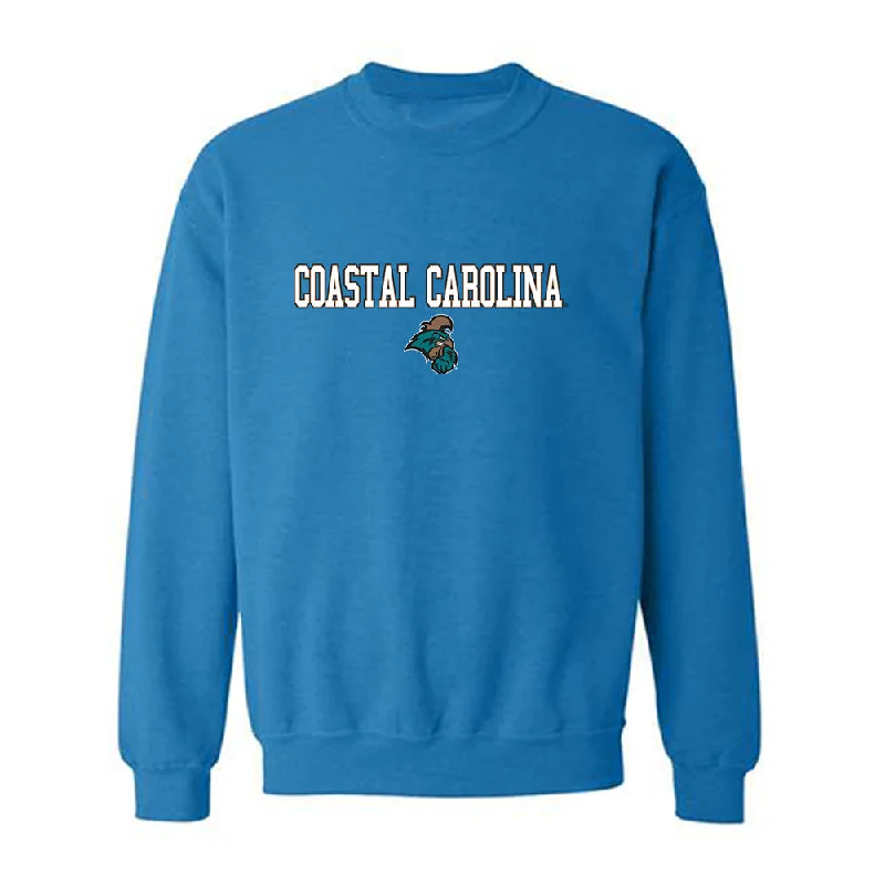 Coastal Carolina - NCAA Women's Track & Field : Faith Wright - Classic Fashion Shersey Crewneck Sweatshirt Hoodie with Hood Adjustable Protection