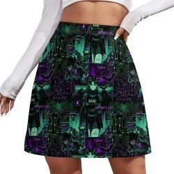 Dark Cyber Anime A-Line skirt lace skirt delicate