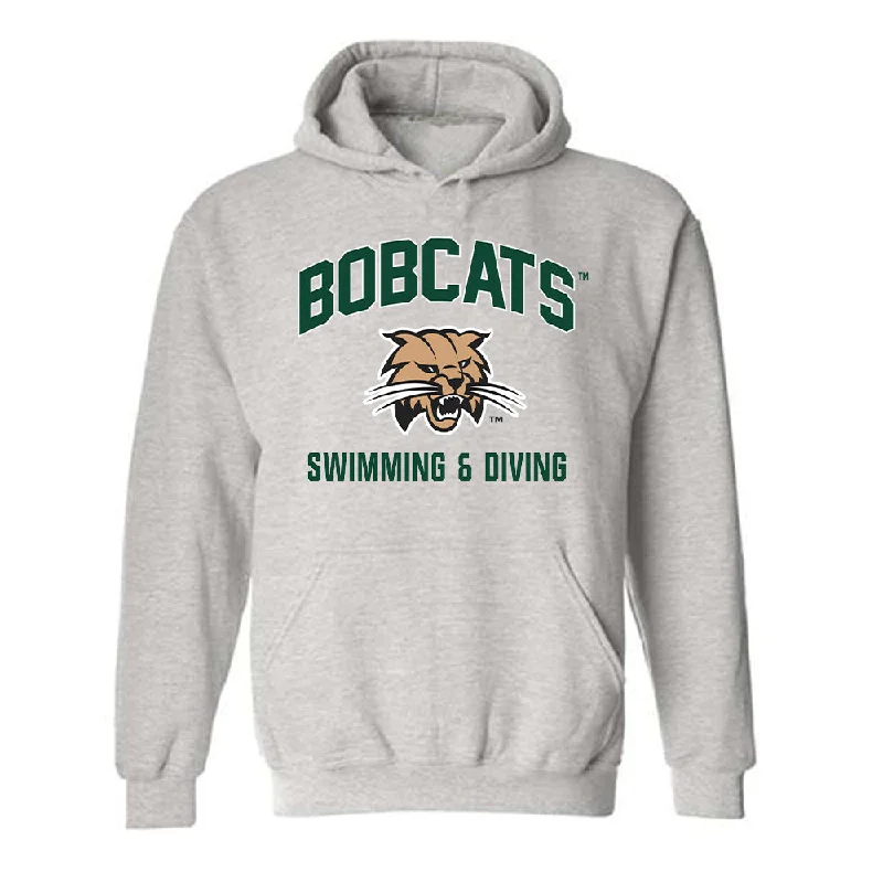 Ohio - NCAA Women's Swimming & Diving : Annie Haluch - Sports Shersey Hooded Sweatshirt Hoodie with Illustration Artistic Creative