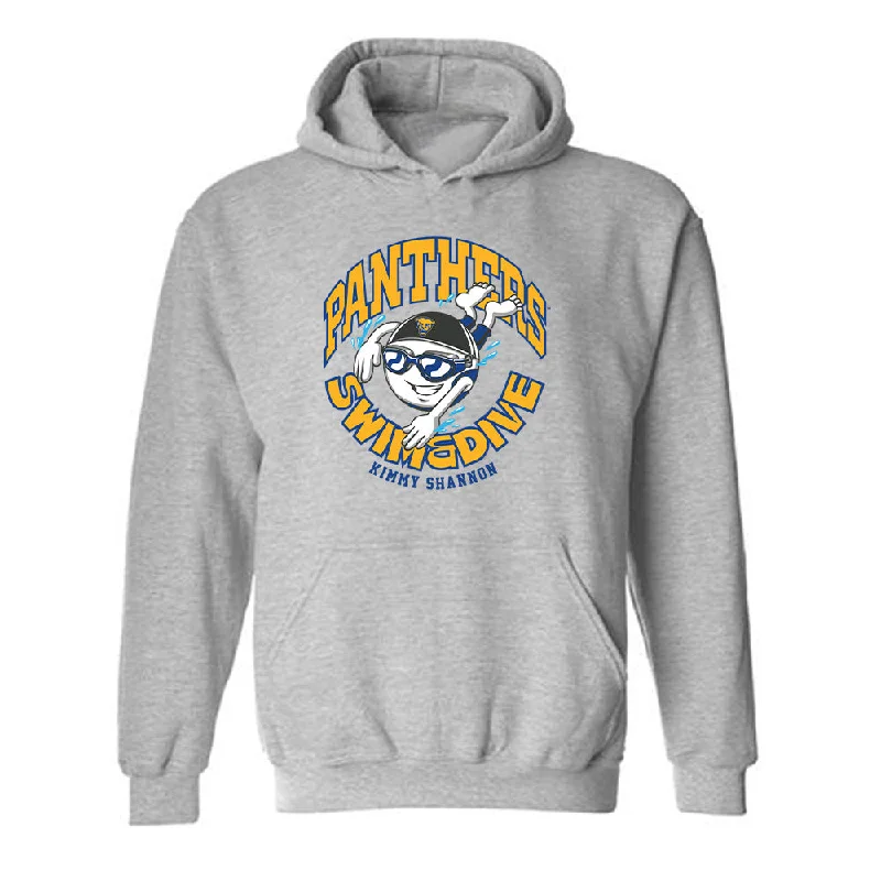 Pittsburgh - NCAA Women's Swimming & Diving : Kimmy Shannon - Fashion Shersey Hooded Sweatshirt Hoodie with Color Block Contrast Stylish Pittsburgh - NCAA Women's Swimming & Diving : Kimmy Shannon - Fashion Shersey Hooded Sweatshirt Hoodie with Color Block Contrast Stylish