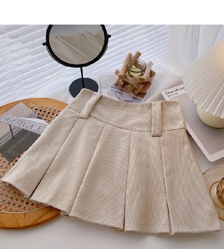 Korean version of foreign style versatile ins high waist casual skirt 5570 velvet skirt plush Korean version of foreign style versatile ins high waist casual skirt 5570 velvet skirt plush