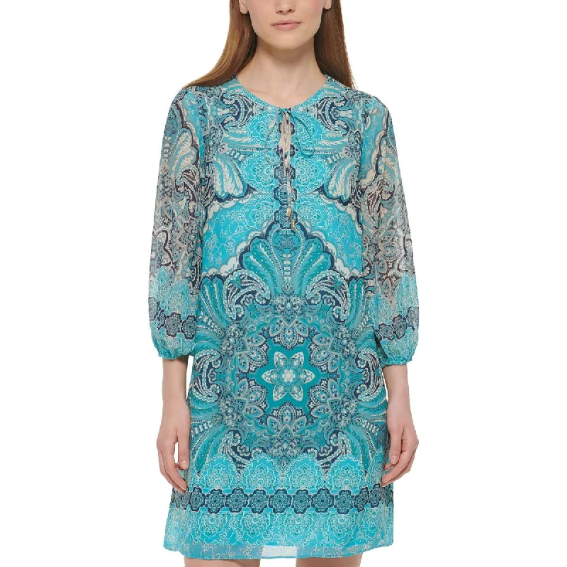 Womens Paisley Chiffon Tunic Dress Tunics Favorite customer