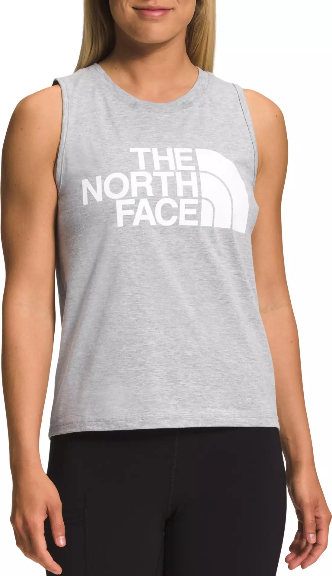 The North Face Women's Half Dome Tank Light Grey Heather mint tank top