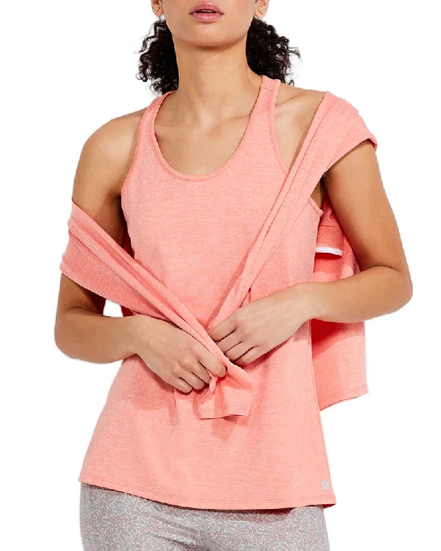 Nic+Zoe Flowfit Scoop Tank coral tank top